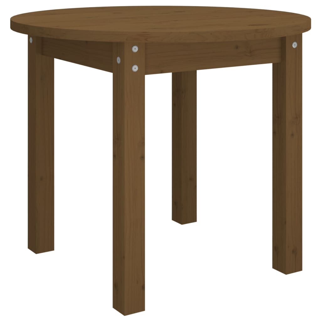Salongbord honningbrun Ø 55x45 cm heltre furu