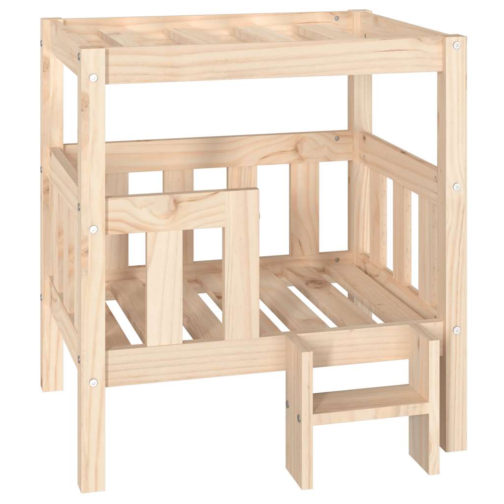 Hundeseng 65,5x50,5x70 cm heltre furu vidaXL