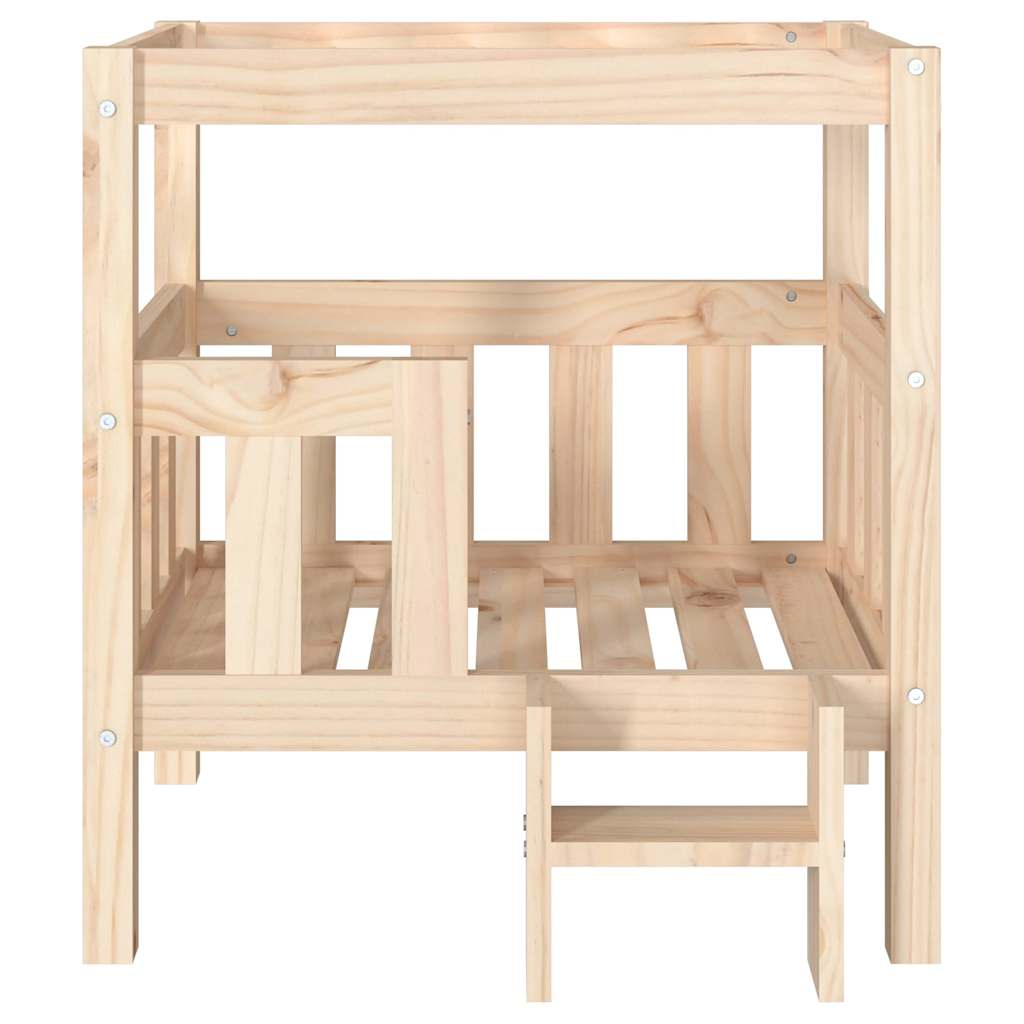 Hundeseng 65,5x50,5x70 cm heltre furu vidaXL