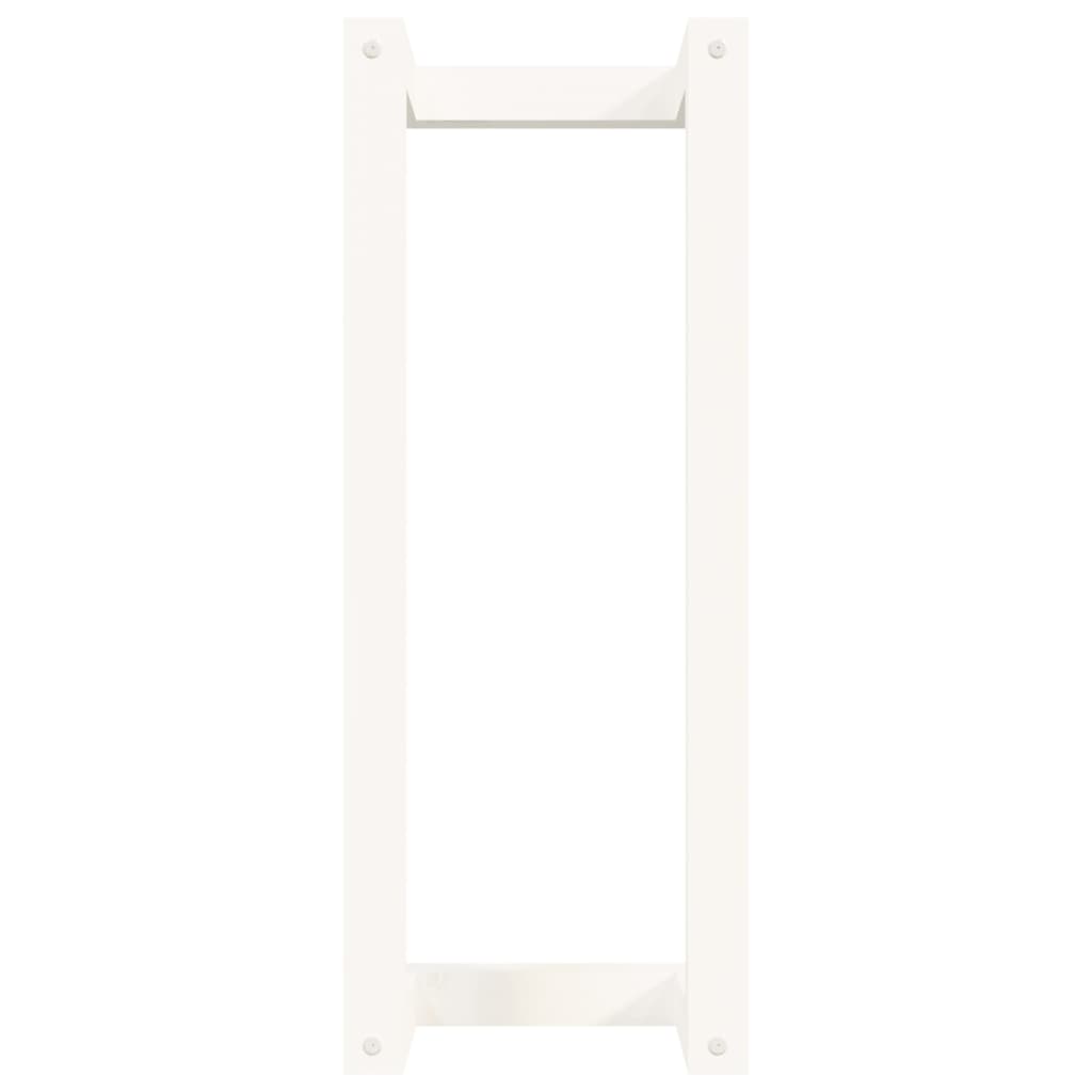 Håndklestativ hvit 23x18x60 cm heltre furu