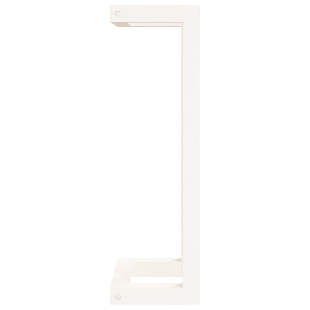 Håndklestativ hvit 23x18x60 cm heltre furu
