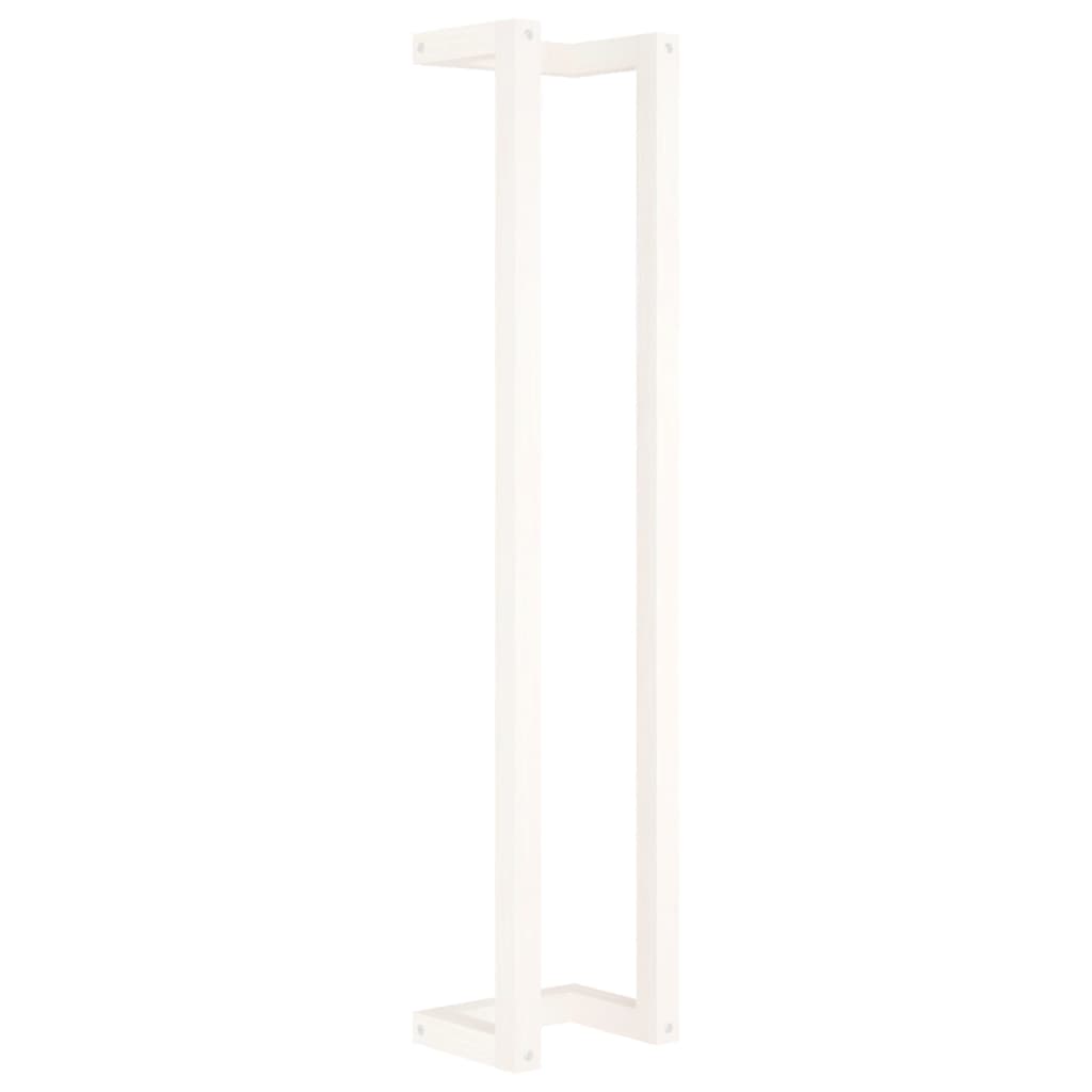 Håndklestativ hvit 23x18x110 cm heltre furu