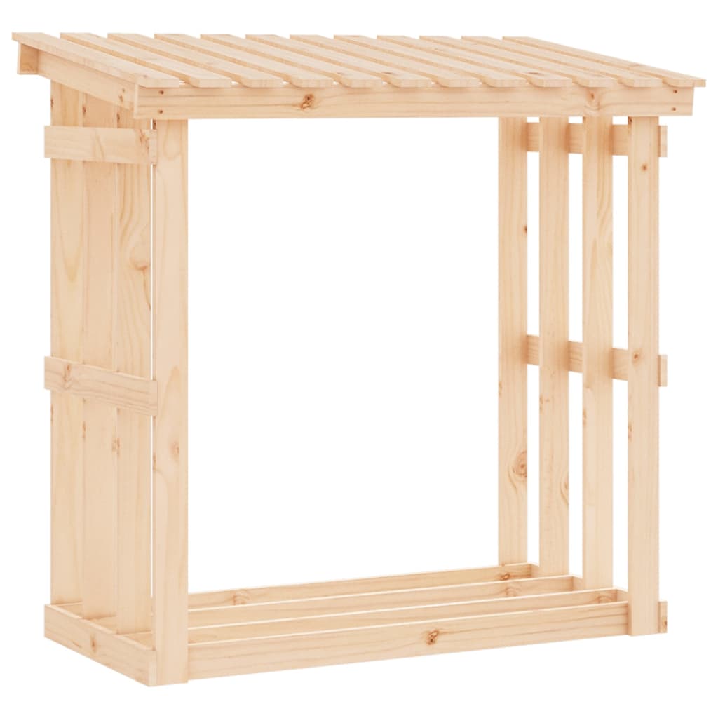 Vedstativ 108x64,5x109 cm heltre furu