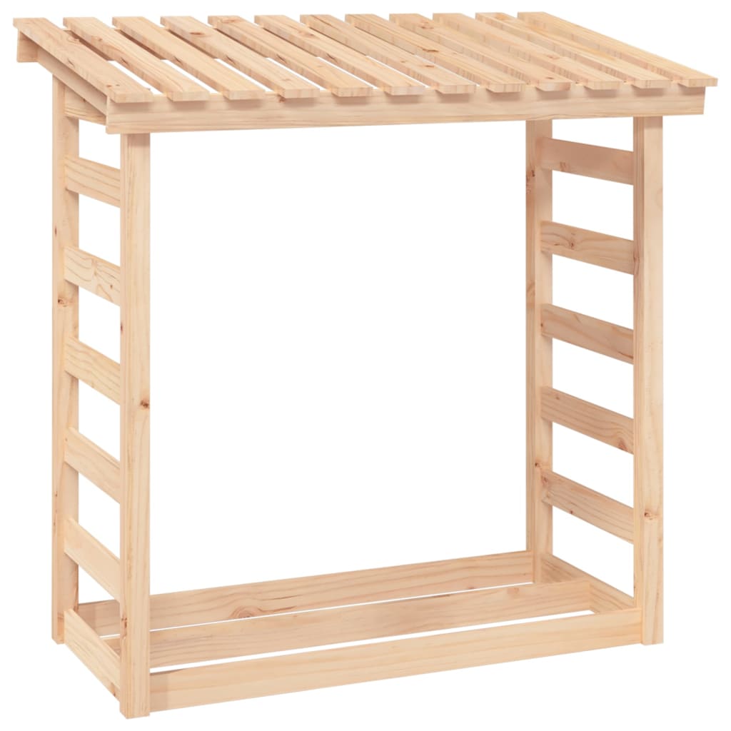 Vedstativ 108x64,5x110 cm heltre furu