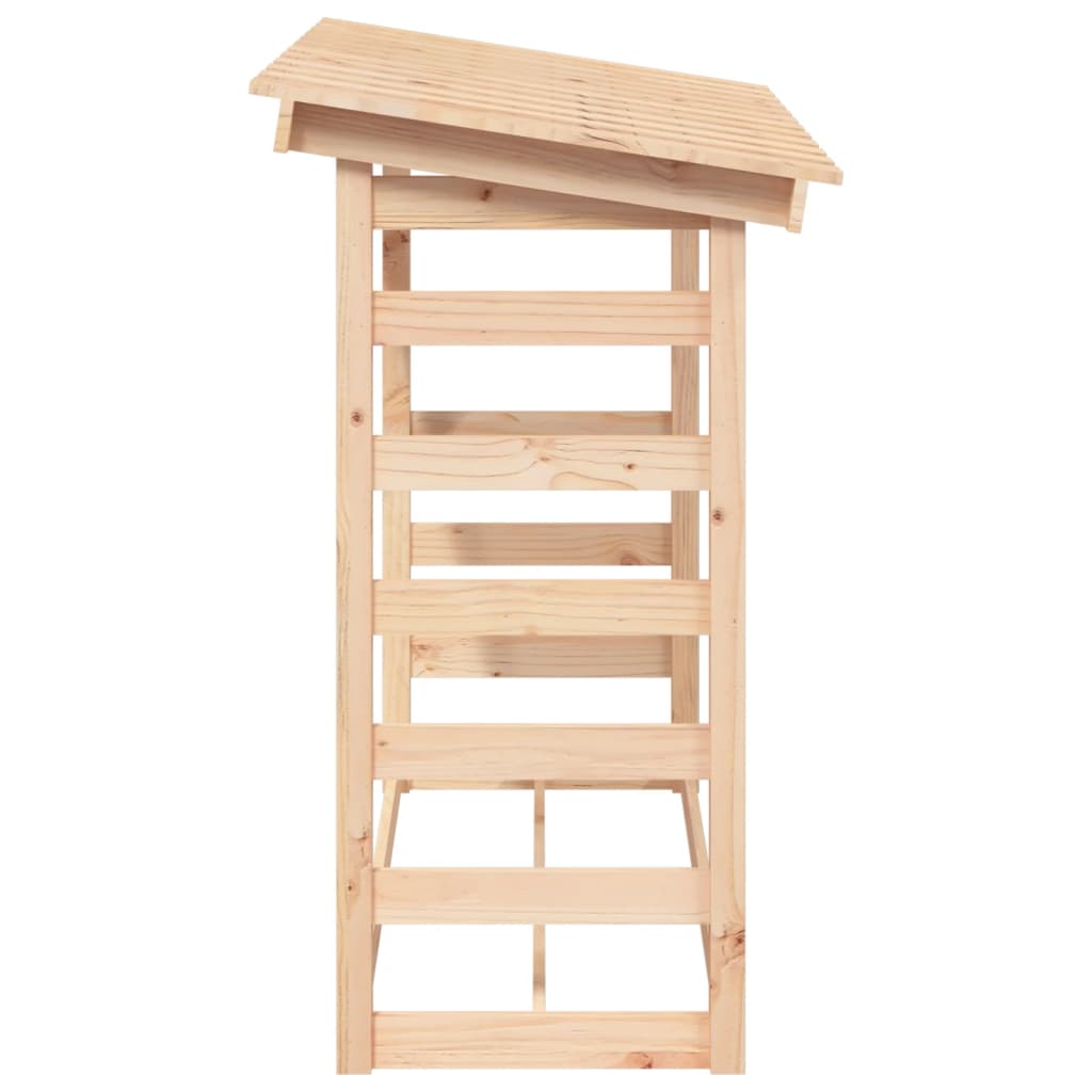 Vedstativ 108x64,5x110 cm heltre furu