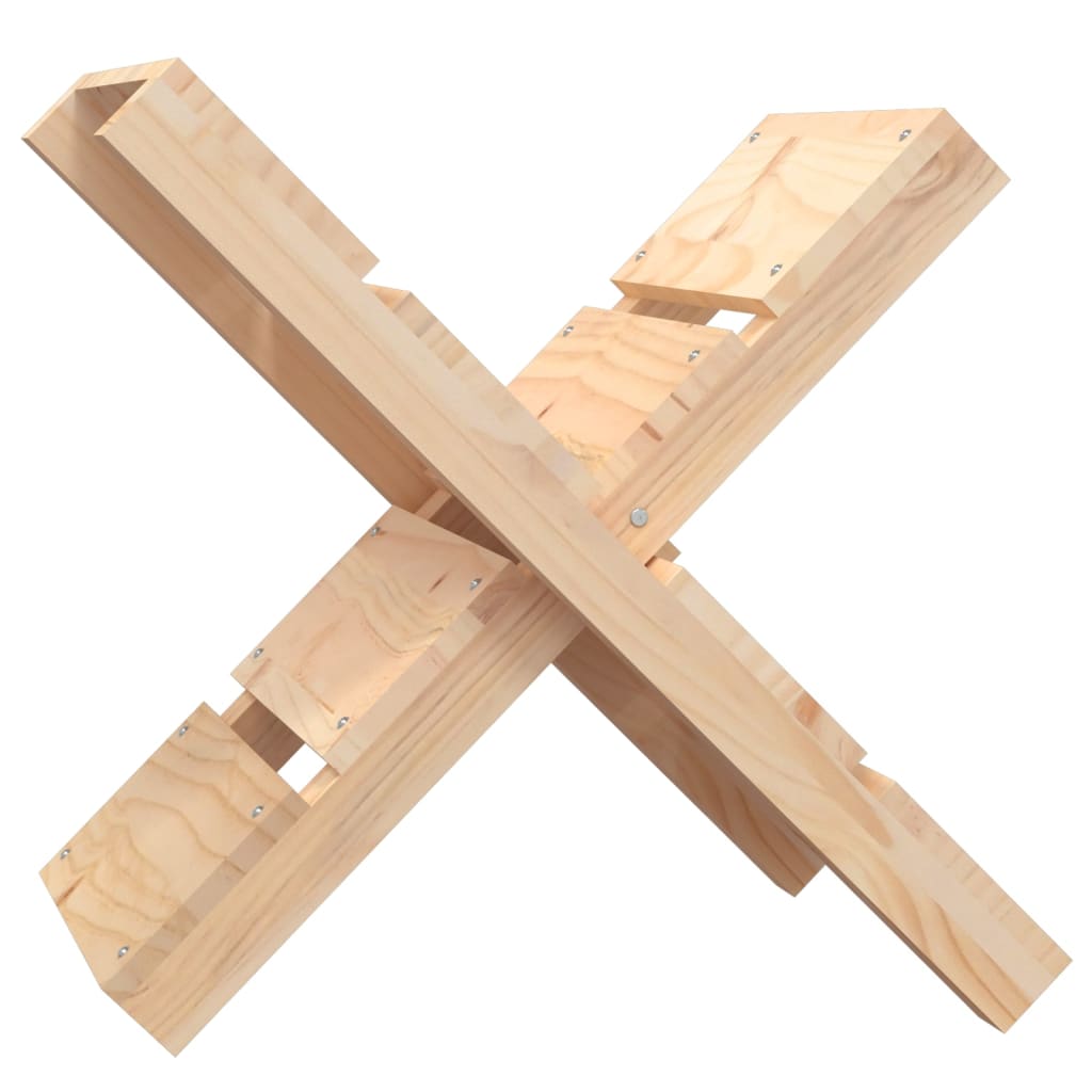Vedstativ 47x39,5x48 cm heltre furu