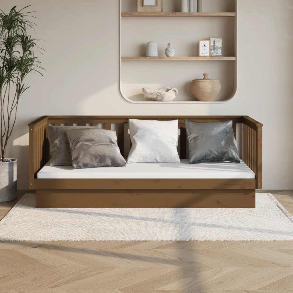 Dagseng honningbrun 100x200 cm heltre furu