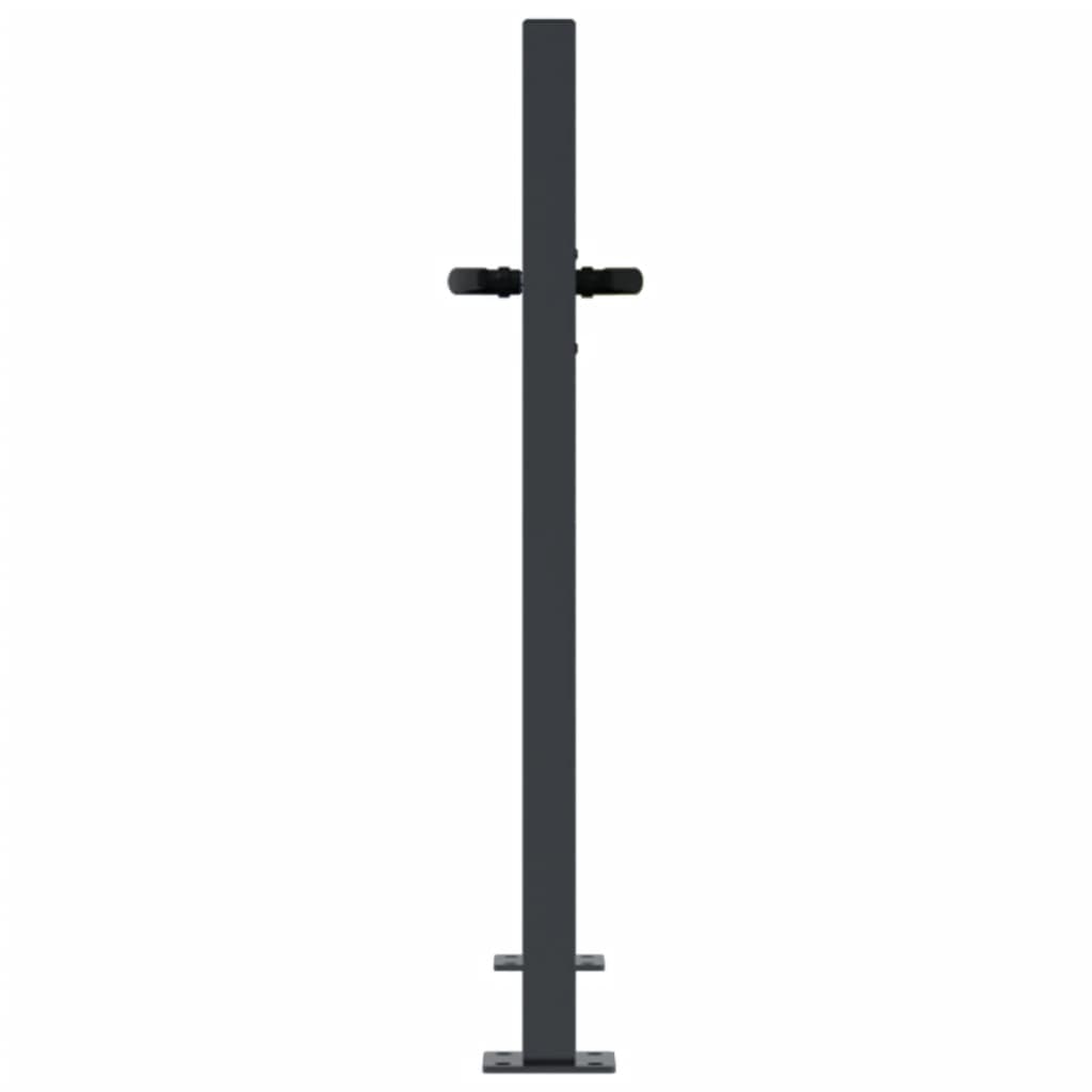 Hageport antrasitt 100x75 cm ståltredesign