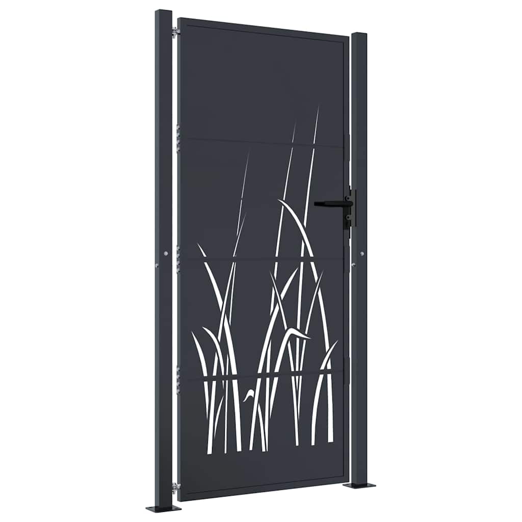 Hageport antrasitt 100x175 cm stålgressdesign