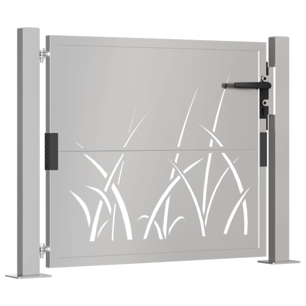 Hageport 100x75 cm cortenstål gressdesign