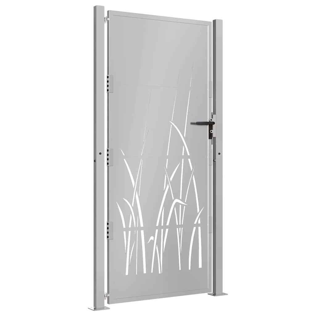 Hageport 100x175 cm cortenstål gressdesign