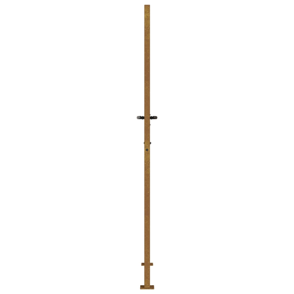 Hageport 100x200 cm cortenstål bambusdesign