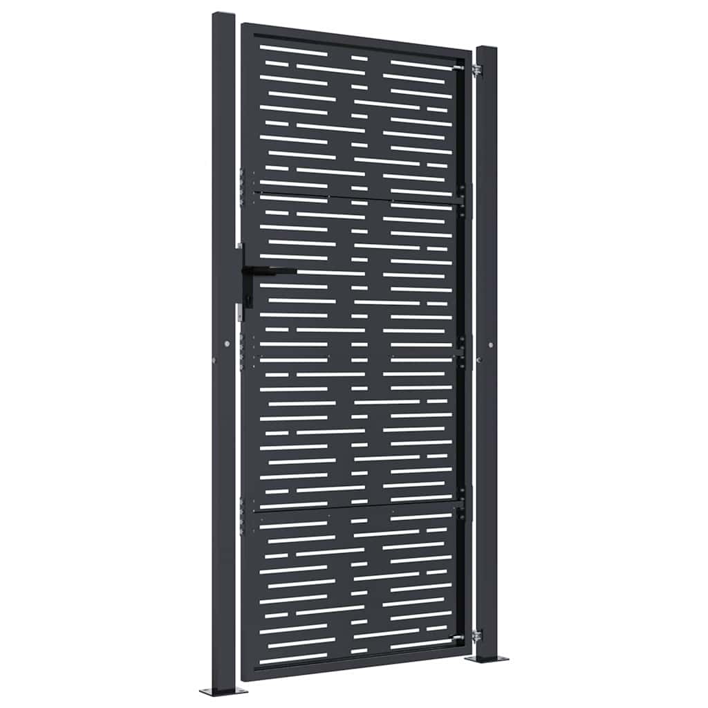 Hageport antrasitt 100x175 cm stål firkantet design