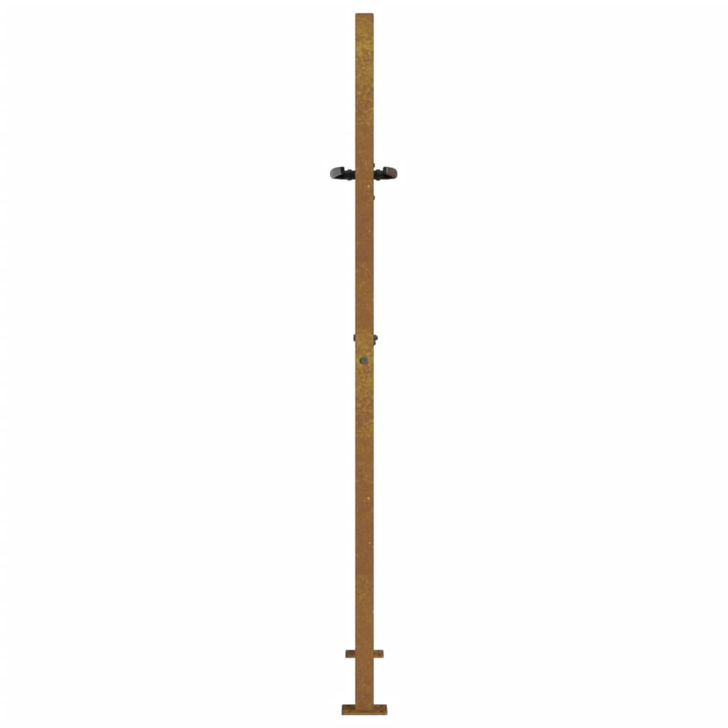 Hageport 100x150 cm cortenstål firkantet design