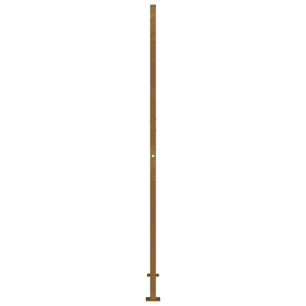 Hageport 100x175 cm cortenstål firkantet design