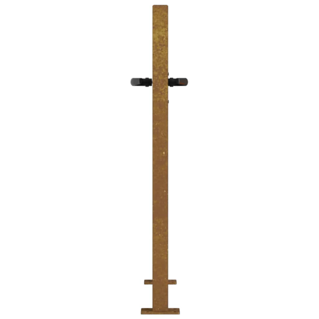 Hageport 100x75 cm cortenstål