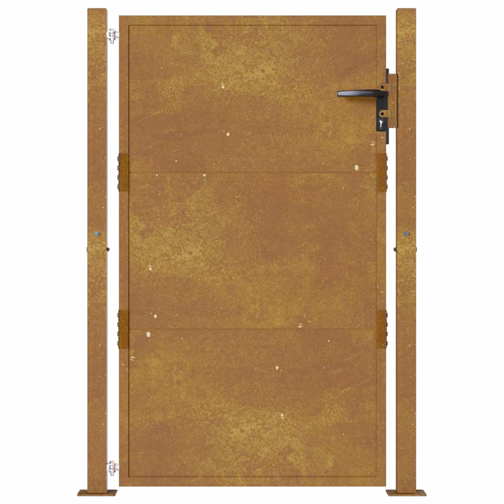Hageport 100x125 cm cortenstål
