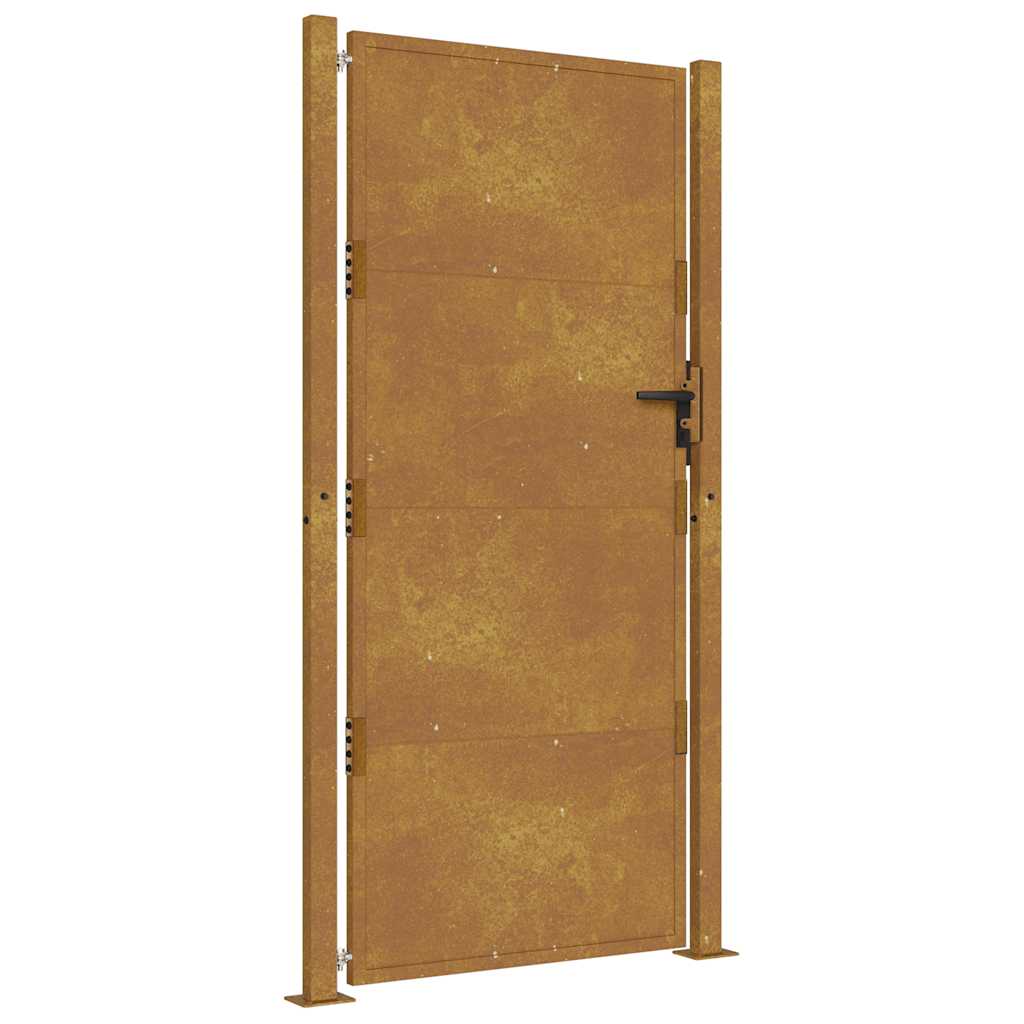 Hageport 100x175 cm cortenstål