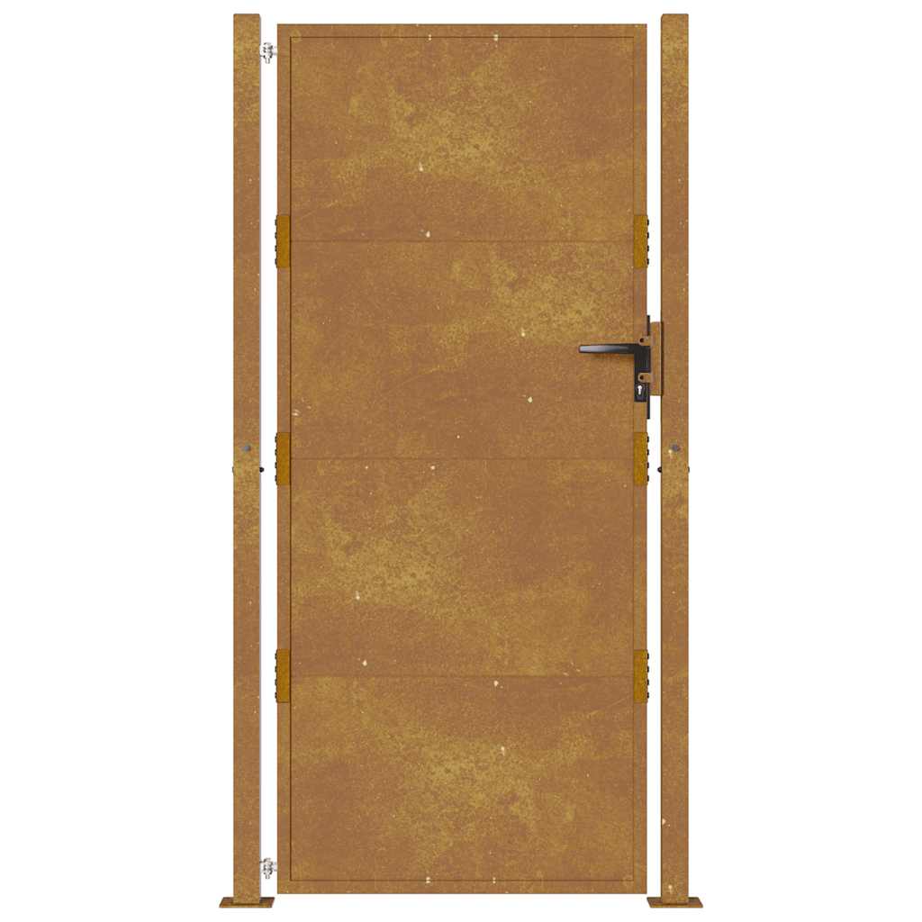 Hageport 100x200 cm cortenstål