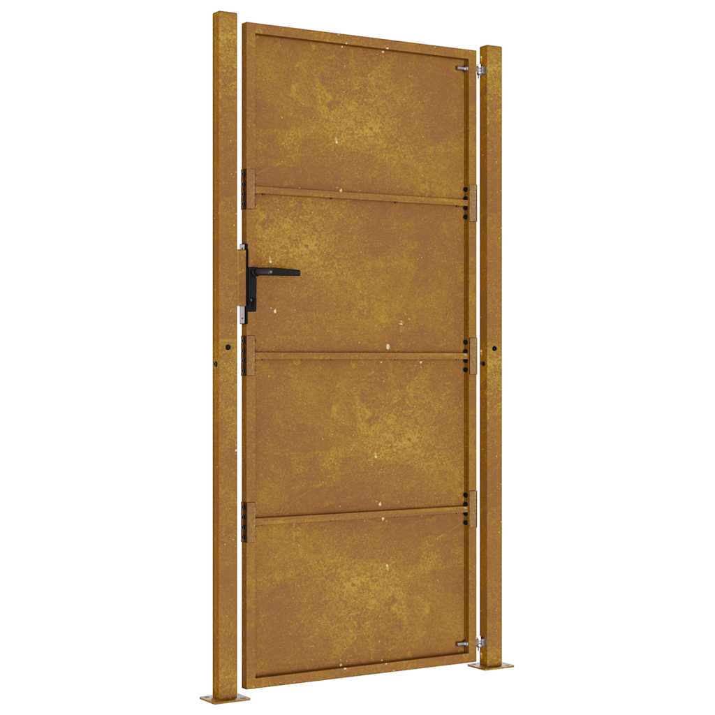 Hageport 100x200 cm cortenstål