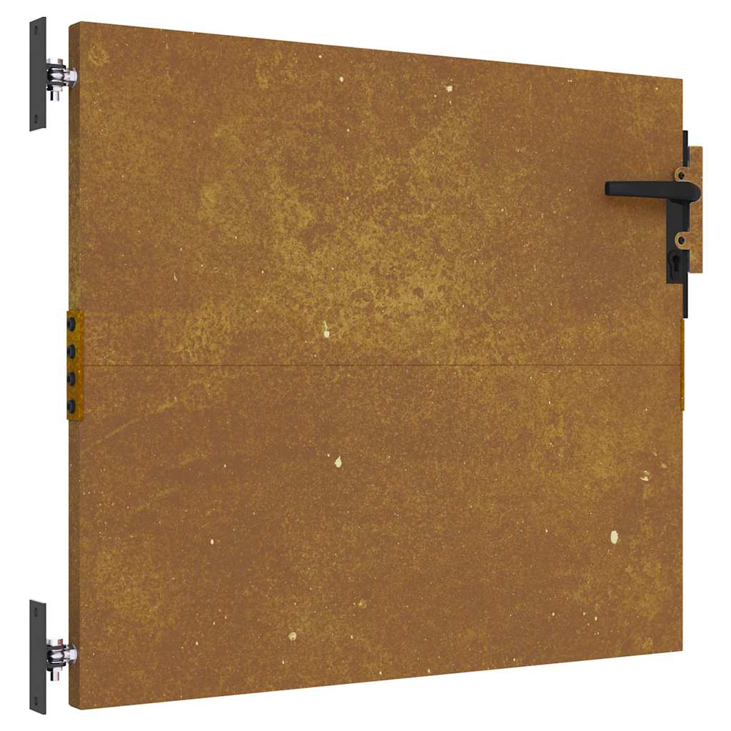 Hageport 85x150 cm cortenstål tredesign