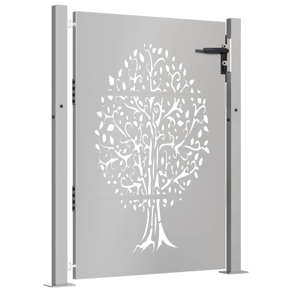 Hageport 100x150 cm cortenstål tredesign