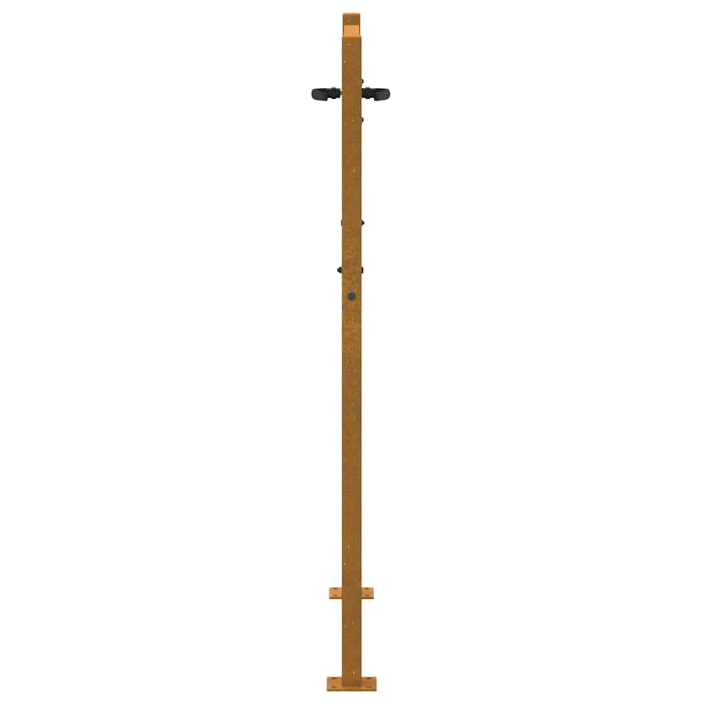 Hageport 100x150 cm cortenstål tredesign