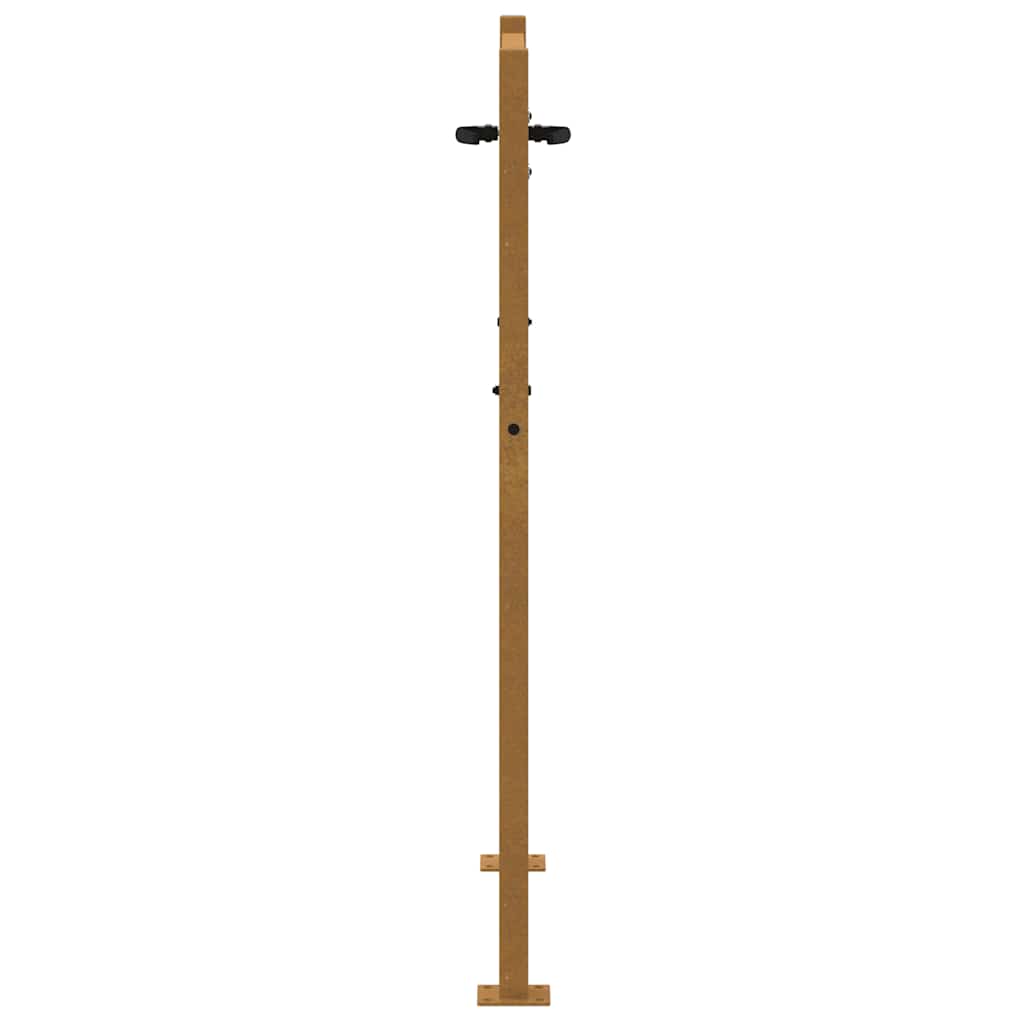 Hageport 100x150 cm cortenstål firkantet design