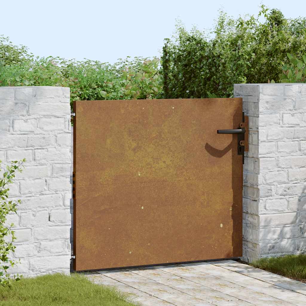 Hageport 85x75 cm cortenstål