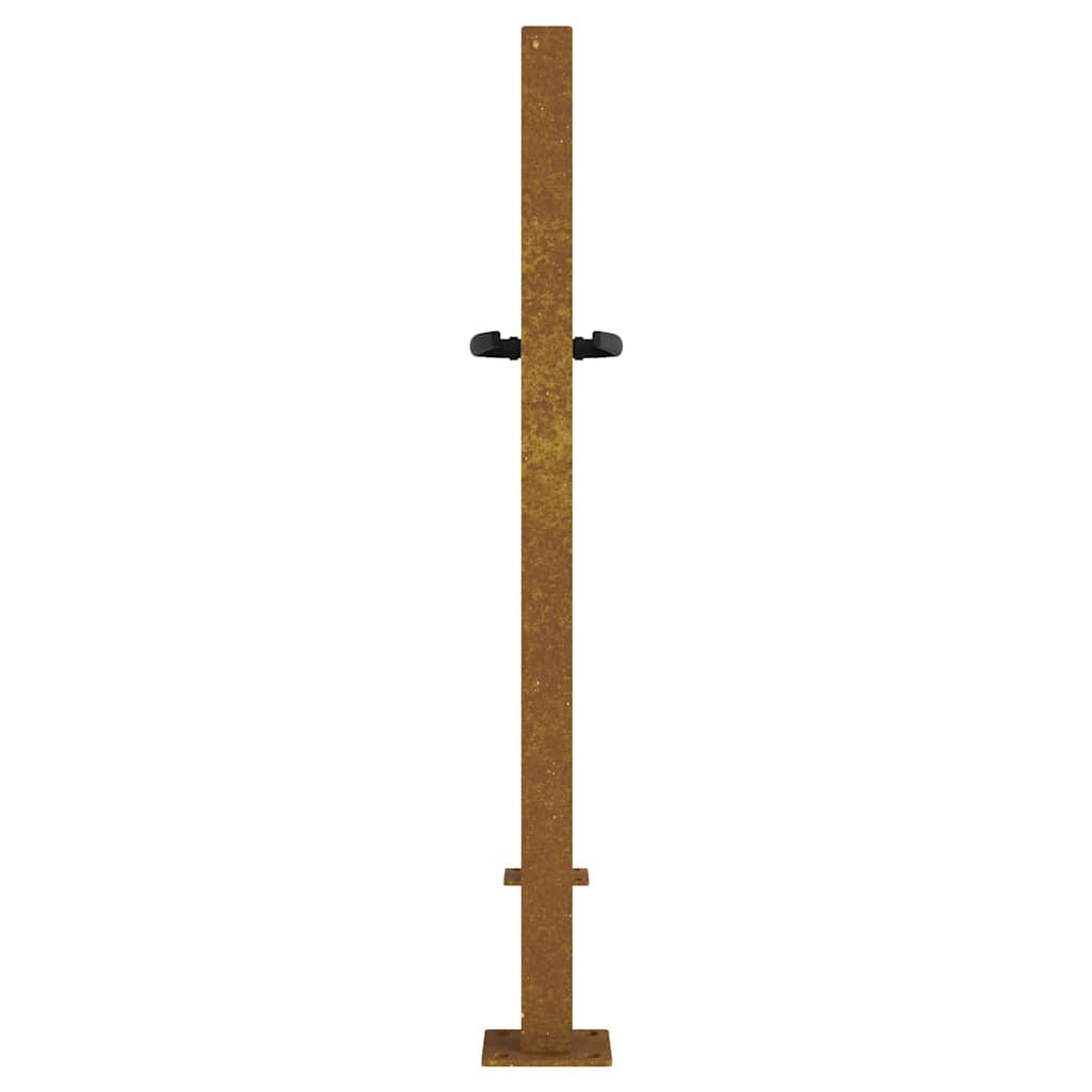Hageport 100x75 cm cortenstål