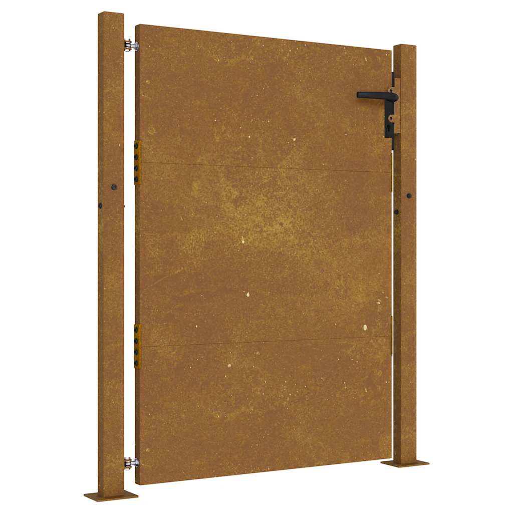Hageport 100x125 cm cortenstål