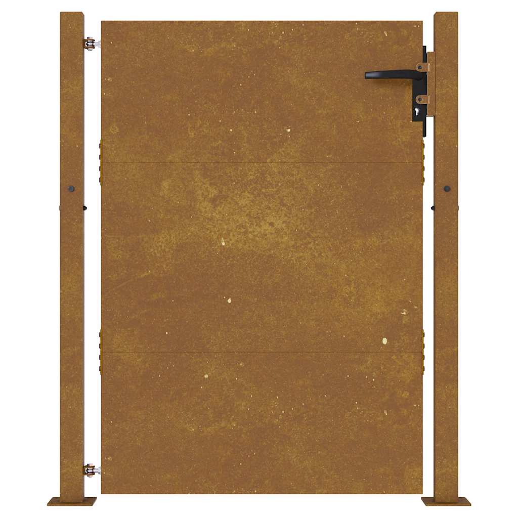 Hageport 100x125 cm cortenstål