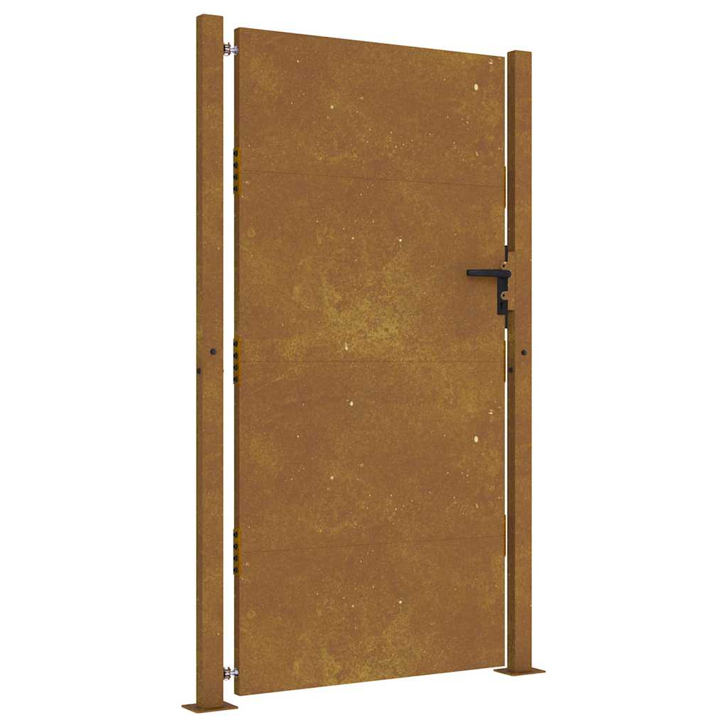 Hageport 100x175 cm cortenstål