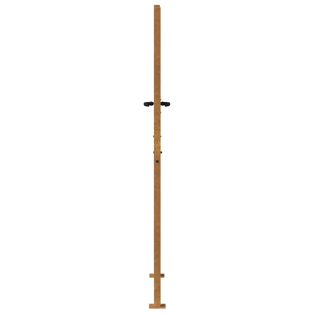 Hageport 100x200 cm cortenstål