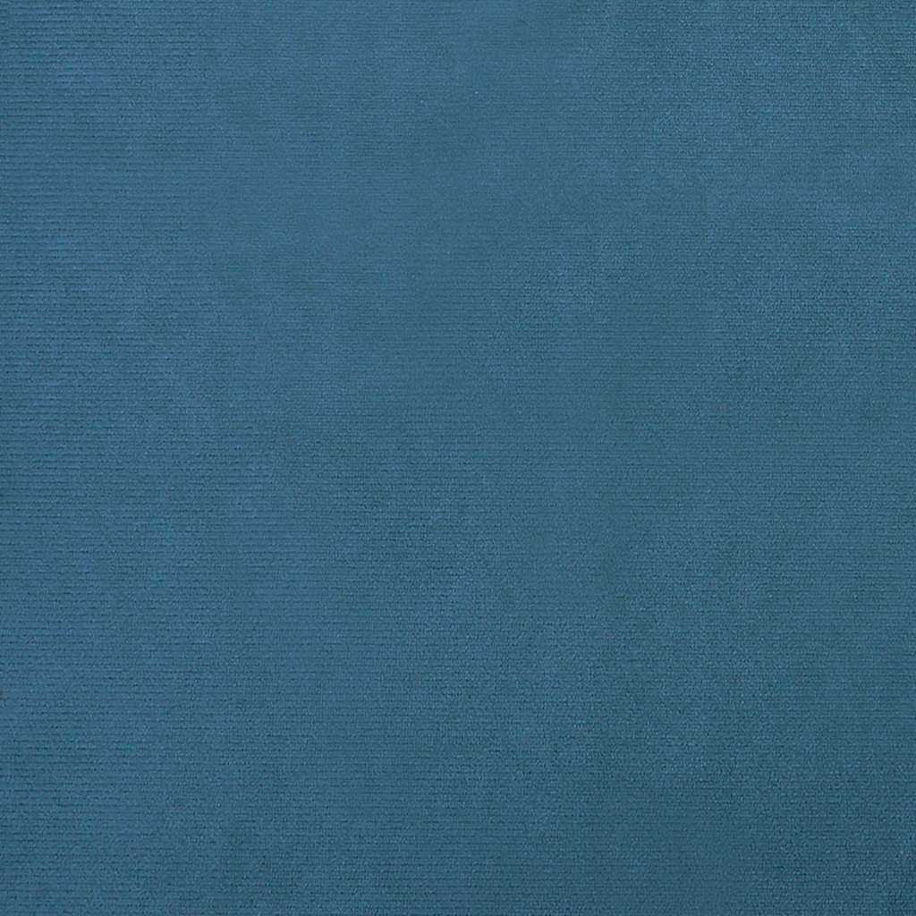Hundeseng blå 70x45x26,5 cm fløyel