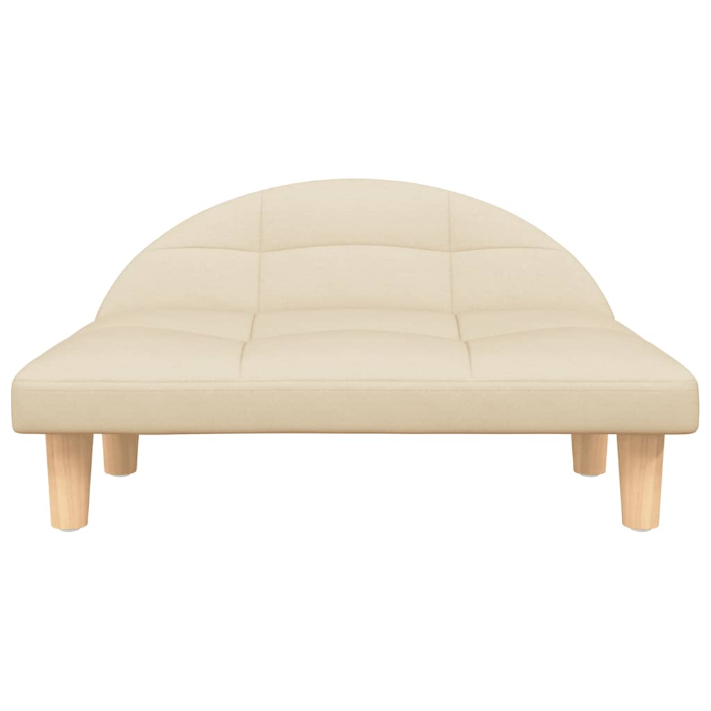 Hundeseng Kremfarget 70x52x30 cm Stoff