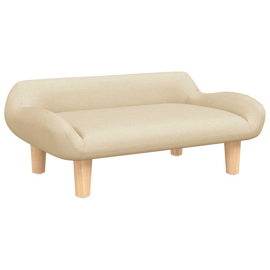 Hundeseng Kremfarget 70x40x24 cm Stoff