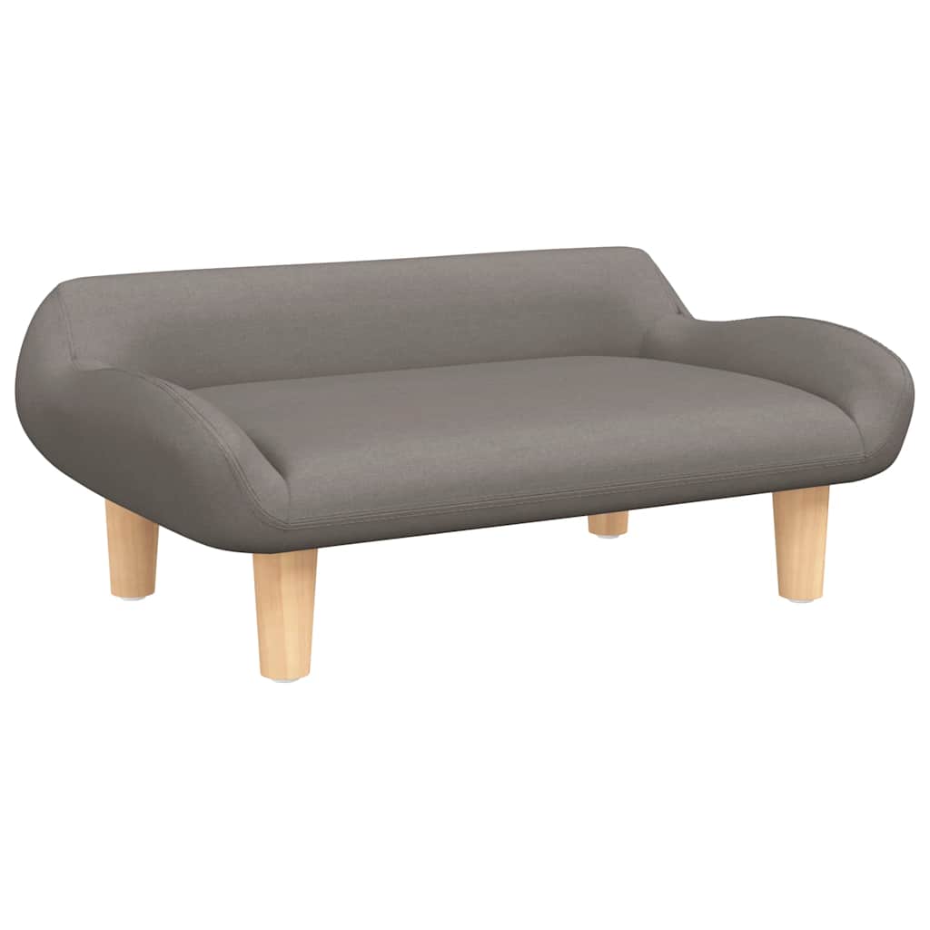Hundeseng Taupe 70x40x24 cm Stoff