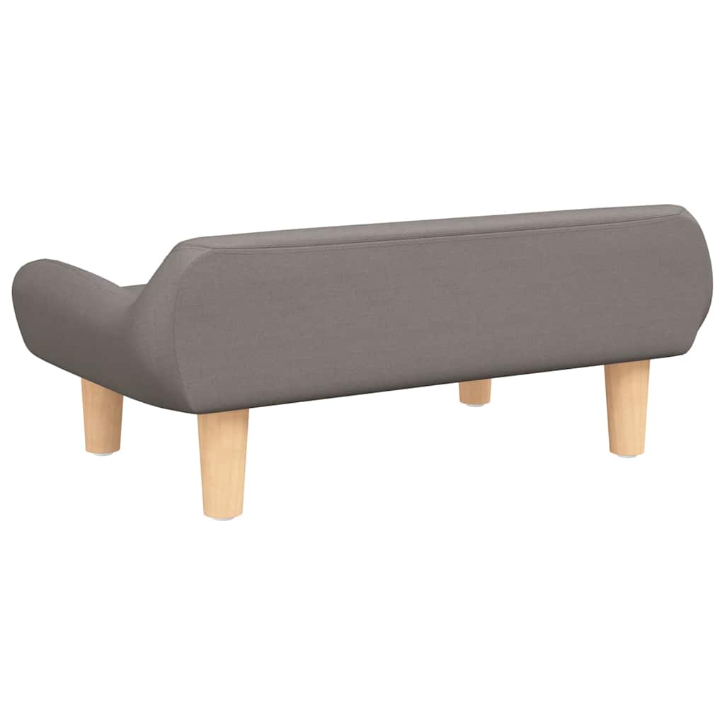 Hundeseng Taupe 70x40x24 cm Stoff