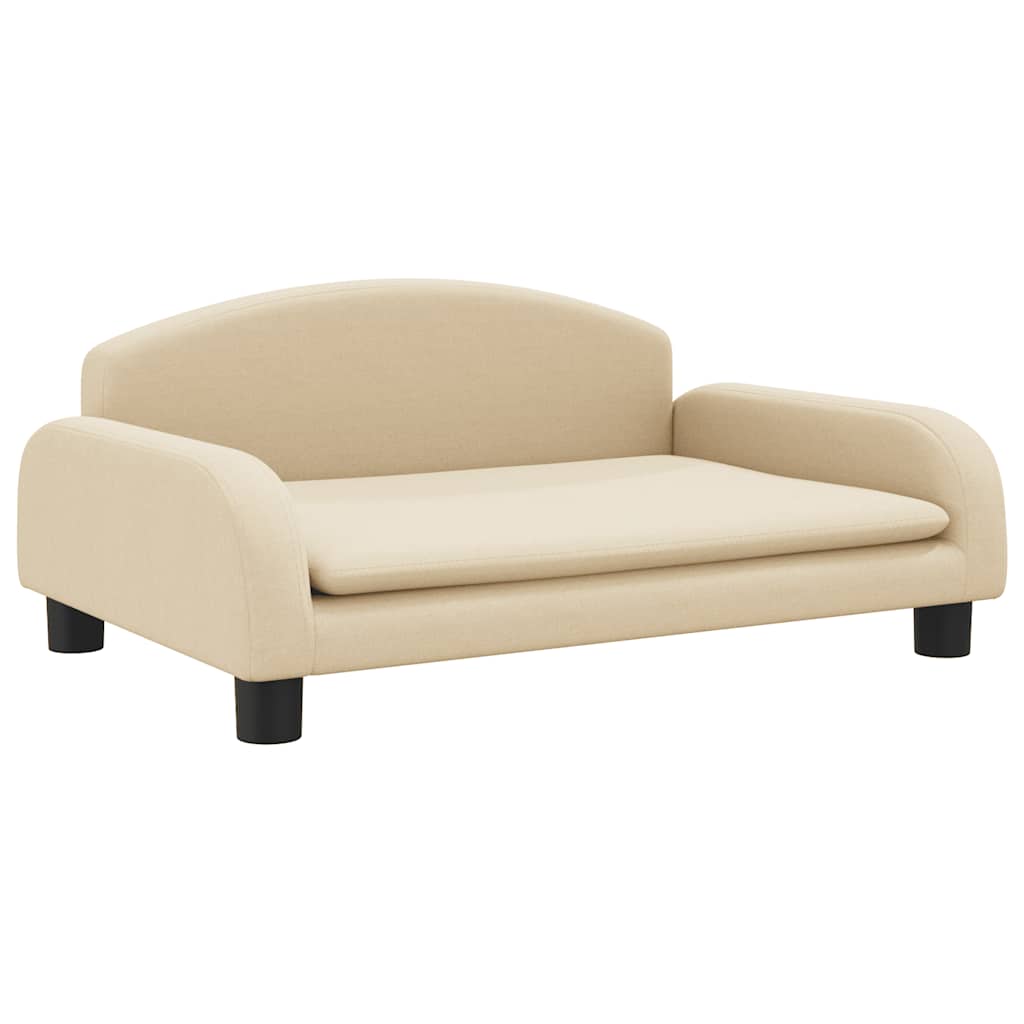 Hundeseng Kremfarget 70x45x30 cm Stoff