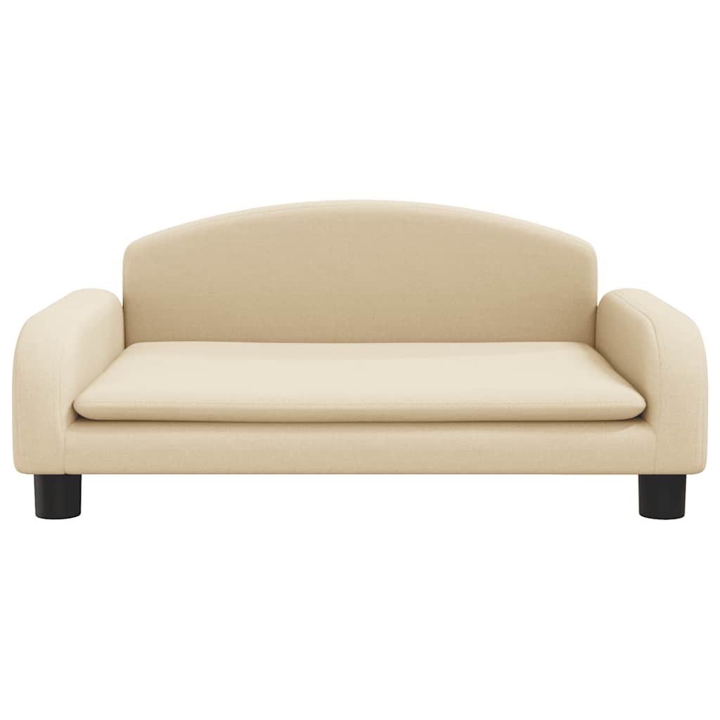 Hundeseng Kremfarget 70x45x30 cm Stoff