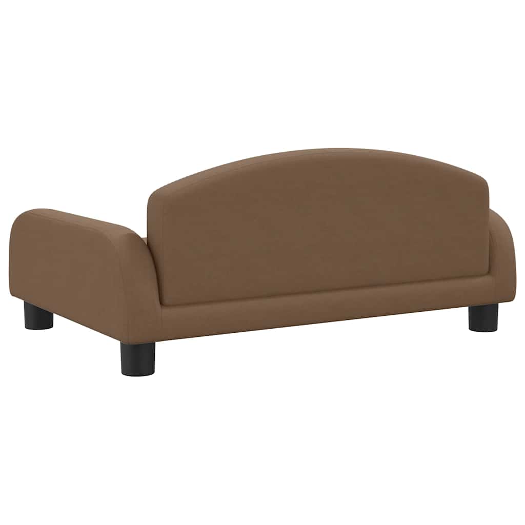 Hundeseng brun 70x45x30 cm stoff
