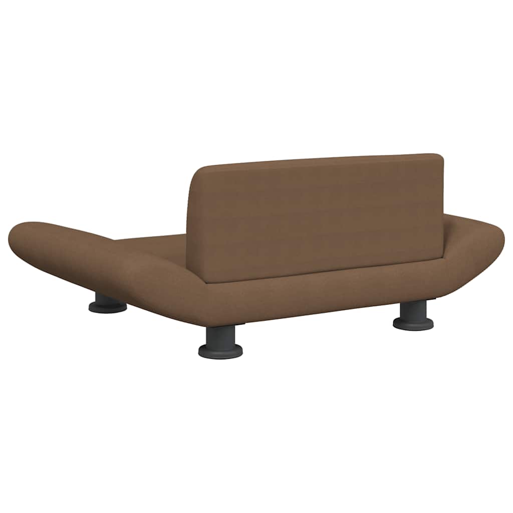 Hundeseng brun 70x45x28 cm stoff