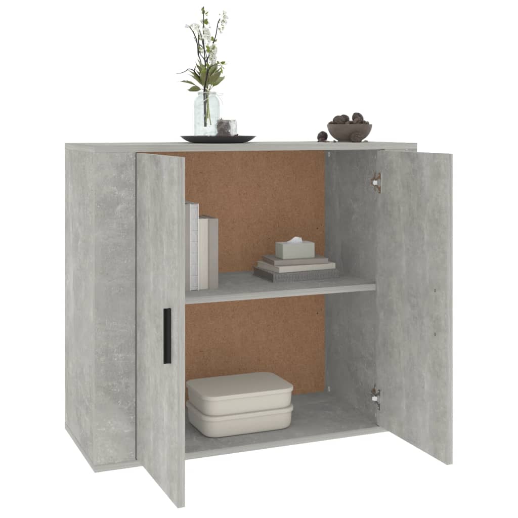 Skjenk betonggrå 80x33x70 cm konstruert tre vidaXL