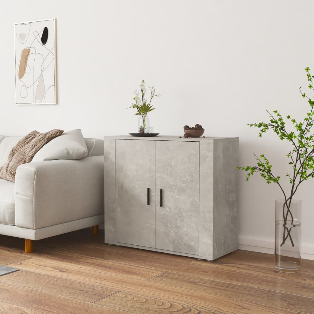 Skjenk betonggrå 80x33x70 cm konstruert tre vidaXL