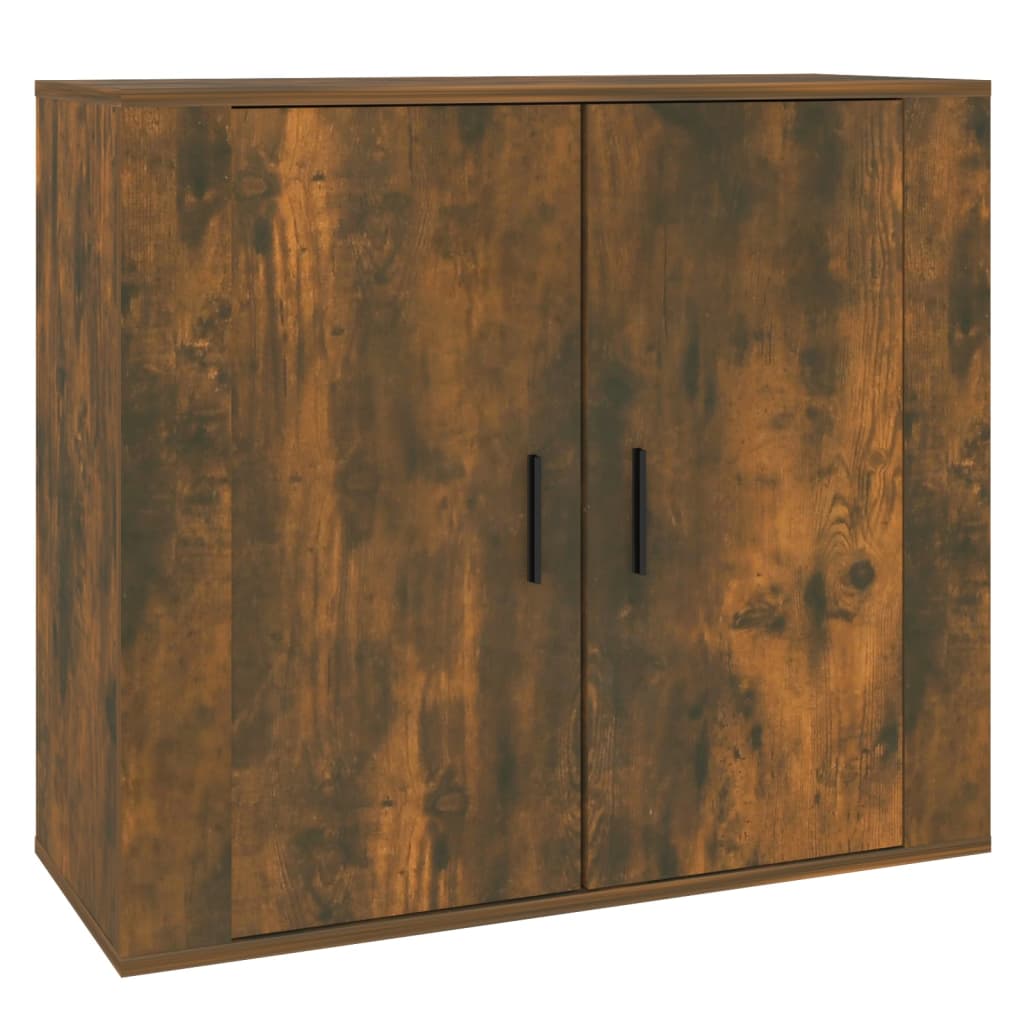 Skjenk røkt eik 80x33x70 cm konstruert tre vidaXL