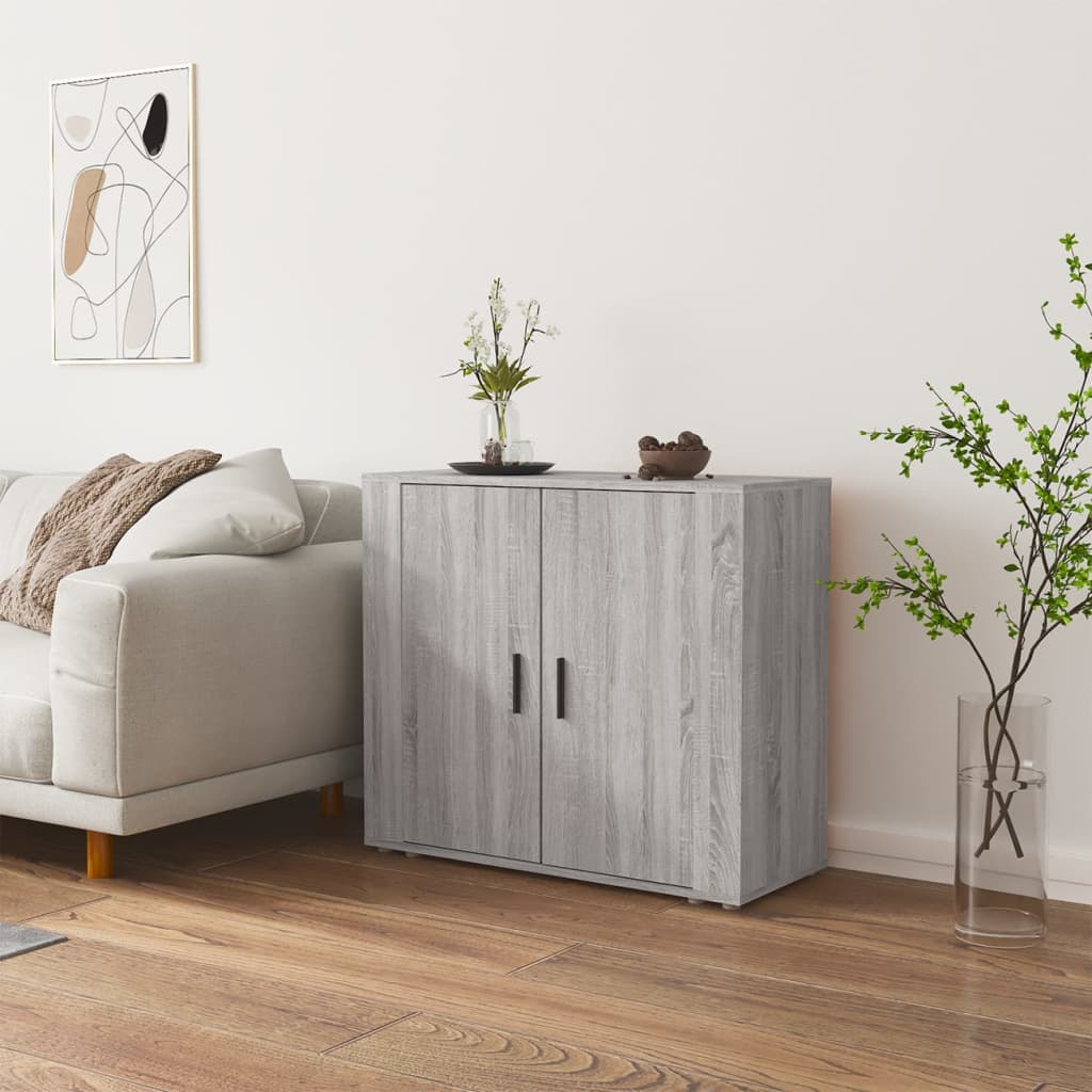 Skjenk grå sonoma 80x33x70 cm konstruert tre vidaXL