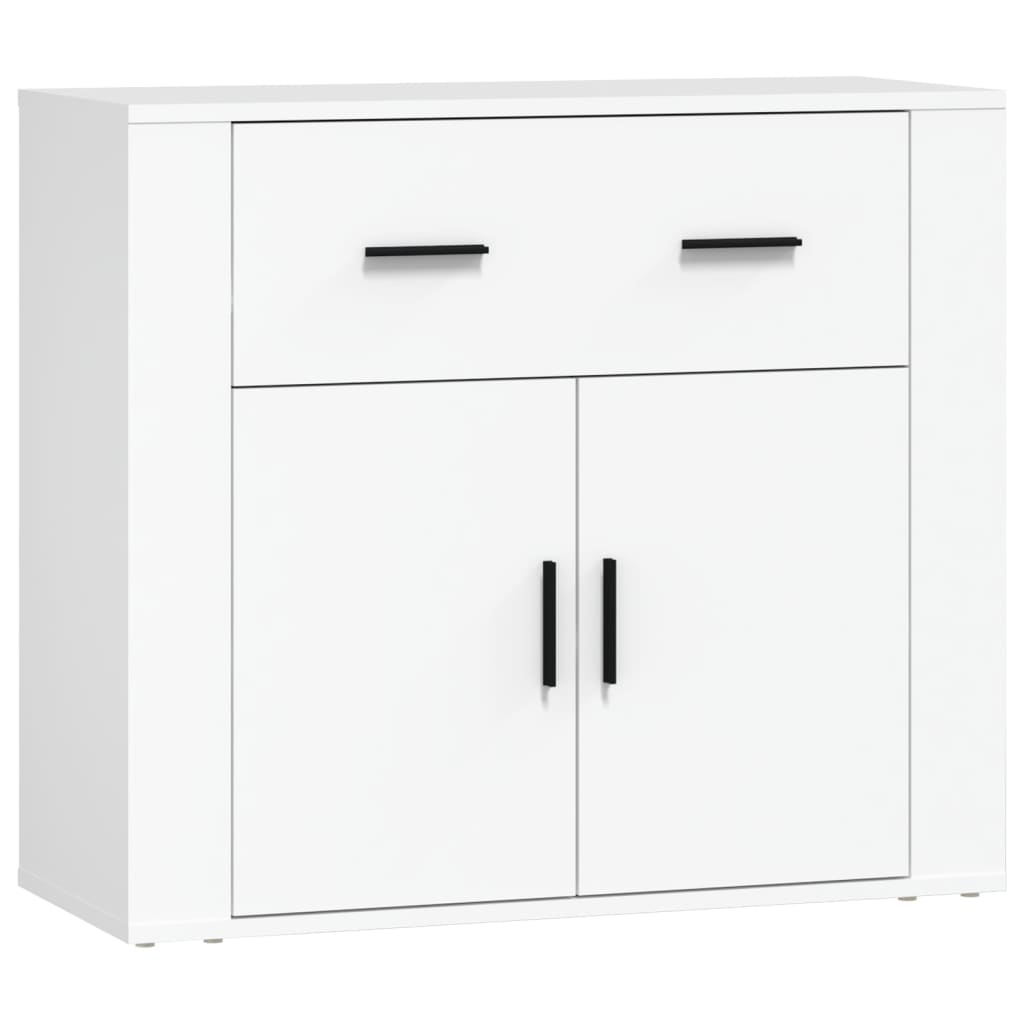 Skjenk hvit 80x33x70 cm konstruert tre vidaXL