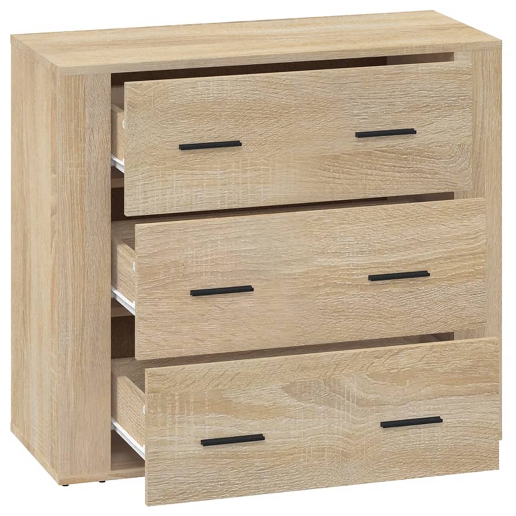 Skjenk sonoma eik 80x33x70 cm konstruert tre
