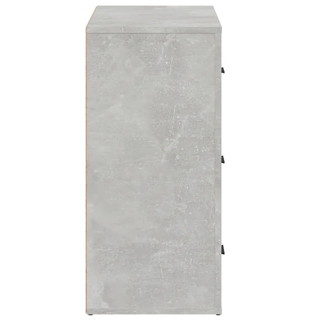 Skjenk betonggrå 80x33x70 cm konstruert tre
